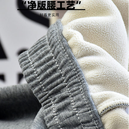 [Cashmere Sweatpants] Winter Women's fleece-lined Thickened Sports Sweatpants Leg Pants Sports Casual All-match Pants