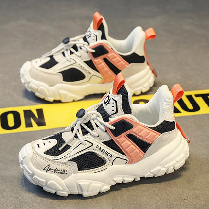 Women's Cotton Shoes 2023 New Autumn and Winter Plush Women's Shoes for Older Children and Junior High School Students Lightweight Soft Sole Sports Running Shoes