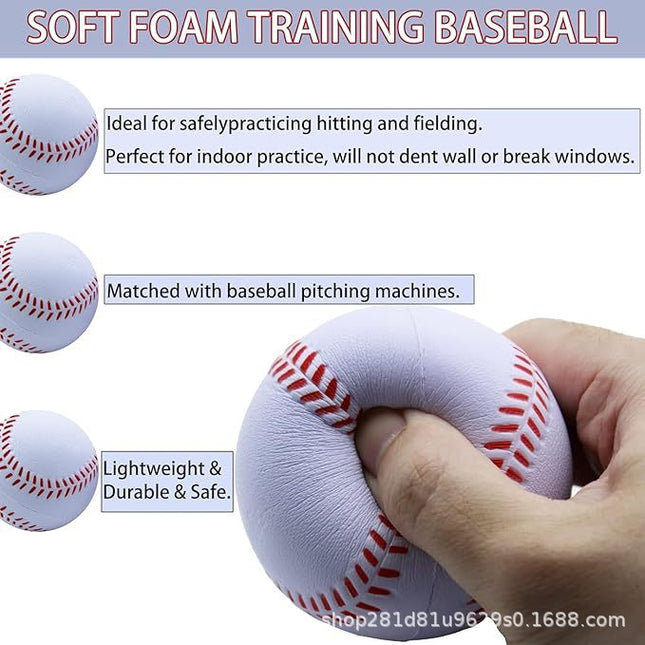 Factory direct PU ball toy foam baseball PU vent sponge ball 7.0CM9CM baseball decompression ball