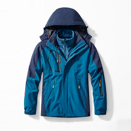 Outdoor Couple's Charge Clothes Three-in-One Removable Liner Hood Warm Casual Warm Charge Clothes Two-Piece Set