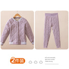 Purple [women's cotton suit] / 110cm [recommended height 95-110cm]