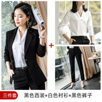 Black suit + pants + shirt / S