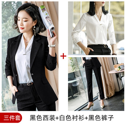 Jindian professional suit women's autumn new suit skirt formal wear female teacher sales department hotel front desk work clothes