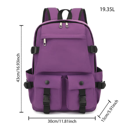 Travel Large Capacity 16-inch Backpack for High School Students Computer Backpack All-match Senior high school Schoolbag for Junior High School Students and College Students