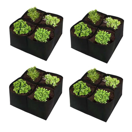 Cross-border New Felt Planting Bag 8-mouth 4-mouth Garden Flower Pot Vegetable Planting Breeding Bag