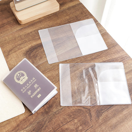 Passport Cover Passport Protective Cover Transparent Thickened Certificate Protective Cover Travel Pass Protective Cover Passport Case