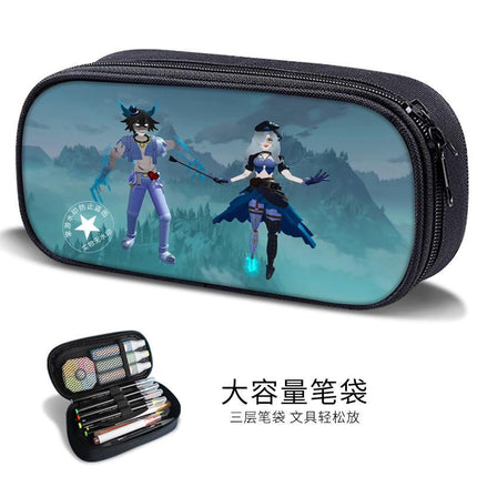 Redmond Irene Stationery Bag Eggman Party Peggy Two-Dimensional Pen Bag Boys Stationery Box Elementary School Pencil Bag