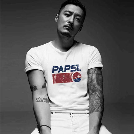 Men's T-shirt Pure Cotton Short-sleeved 2024 New Summer Round Neck Men's and Women's Half-sleeved T-shirt Spring & Fall Popular T-shirt