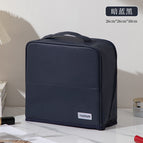 Dark blue and black-cross pattern with mirror--can be used as a suitcase