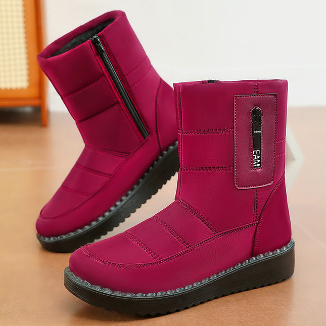 Cotton Shoes 2026 Winter Long Cotton Boots Polyurethane Fleece-Lined Thickened Long Boots Cross-Border Warm Sports Snow Boots Wholesale