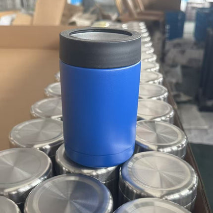 Cross-Border 12oz Double-Layer Vacuum Cold Storage Tank 304 Stainless Steel Beer Tank Outdoor Portable Car-Mounted Coke Tank Wholesale