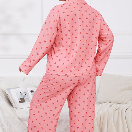 Cross-border foreign trade wholesale plus size new floral long sleeve pajamas suit girls sweet high-end home clothes pajamas