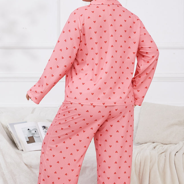 Cross-border foreign trade wholesale plus size new floral long sleeve pajamas suit girls sweet high-end home clothes pajamas