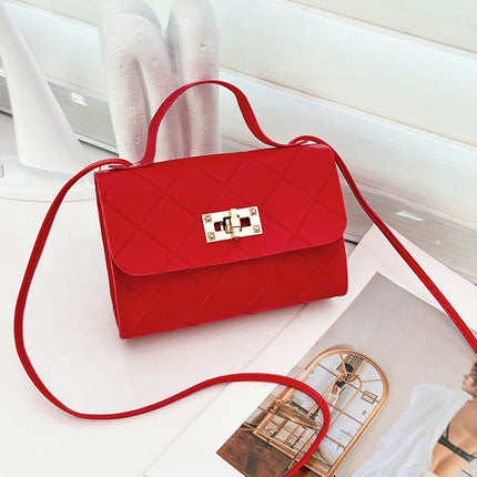 Compact Wholesale Korean Style Bags, Light Luxury Embossed Niche Material Small Square Bags, Crossbody Bags, Women's Fashion Pu Versatile Bags