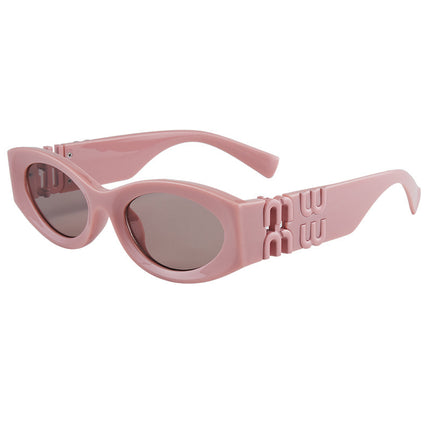 Cross-Border Popular Miuji Letter Cat-Eye Sunglasses Ky2 Sexy Female European and American Style High-End Retro Fashion Sunglasses
