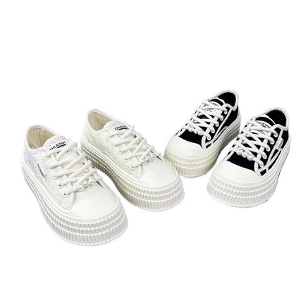 Lightweight Fisherman Shoes Women's 2024 Summer New Sports Mesh Breathable Feet White Shoes Canvas Shoes 34 Size Elevated