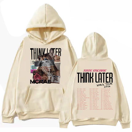 Tate Mcrae the Think Later World Tour 2024 Tour Hoodie Haraj
