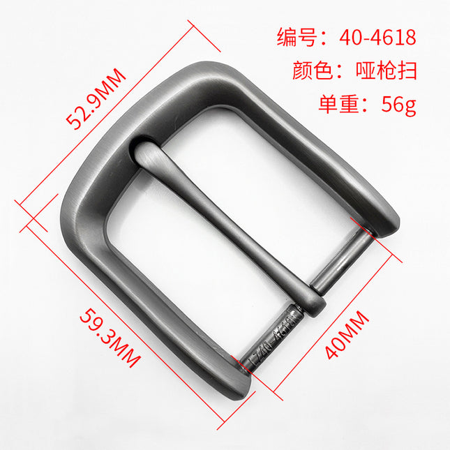 Manufacturer Supplies Zinc Alloy Pin Buckle Belt Belt Buckle Head Hardware Accessories 4.0 Wide Clothing Accessories Cross-Border Supply