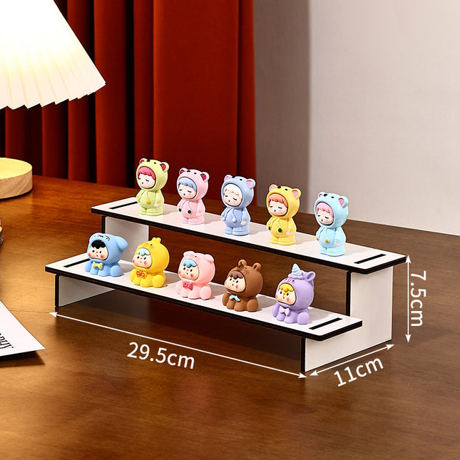 Live Broadcast Display Doll Rack 2-5 Layers Display Rack Small Ornaments Storage Desktop Storage Rack Hand-Made Display Ladder Rack