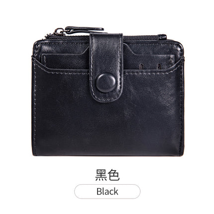Women's Korean-style fashionable short wallet 2024 new student simple clutch multi-card wallet coin purse
