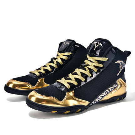 Weightlifting Shoes2025 Large Size Boxing Shoes Cross-Border High-Top Men's Summer Letter Drop Shipping