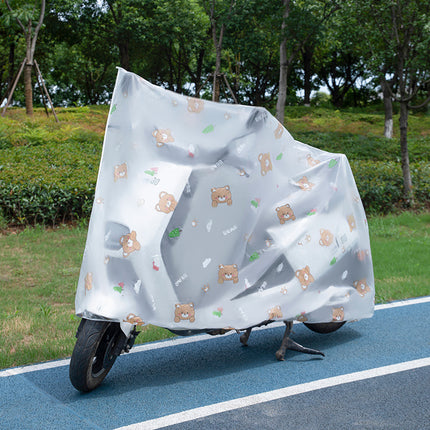 Electric Car Cover Rain and Dust-proof Universal Rain-proof Electric Car Rain Cover Cartoon Battery Car Cover Electric Car Clothes