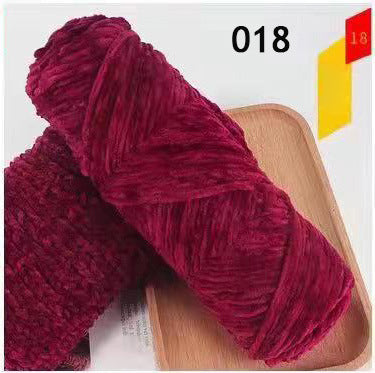 100g Chenille Velvet Thick Yarn Ball for Hats, Scarves, Sweaters, Crochet Shoes, DIY Knitting Materials, Hand Knitting