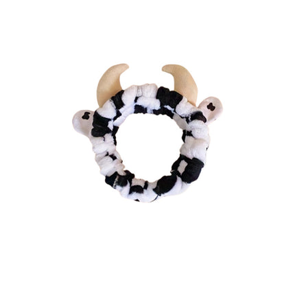 Cross-border Amazon Cartoon Funny Hair Band Animal Horn Cute Wash Face Hair Band Makeup Wide-brimmed Headband Hair Band