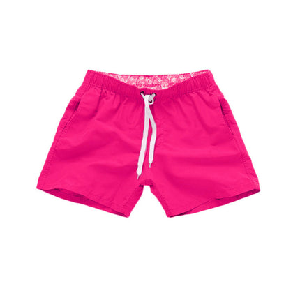 Cross-border Men's Beach Pants Plain Three-point Loose Swimming Shorts Fitness Sports Shorts Cross-border Foreign Trade Leisure Shorts