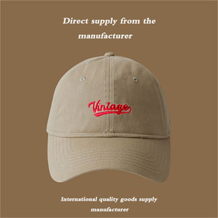Duck Tongue Hat Women's Baseball Cap 2025 Spring and Summer New Hard Top Wide Big Brim Big Face Shown Face Small Deep Top Deepening
