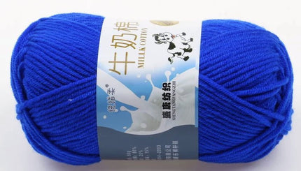 Five-Strand Milk Cotton Wool Ball Wholesale Medium Thick Thread Crochet Doll Shoes Scarf Handmade DIY Knitting Material Package