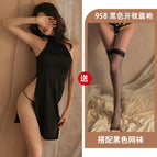 Black + lace net stockings / All yards