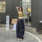 Raw cow color trousers / XS
