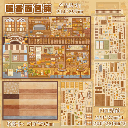 Cross-border Explosions Core Stranger Super Large 3D Stereo Landscape Stickers Decompression Microscale Scene Stickers DIY Cabin Fun Stickers