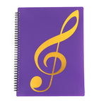 Music sheet clip note style purple / 30 pages (can fit 60 sheets of paper)