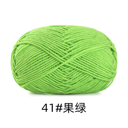 5 strands of combed cotton milk cotton wool ball acridine puppet excellent factory wholesale hand-woven crochet doll diy material