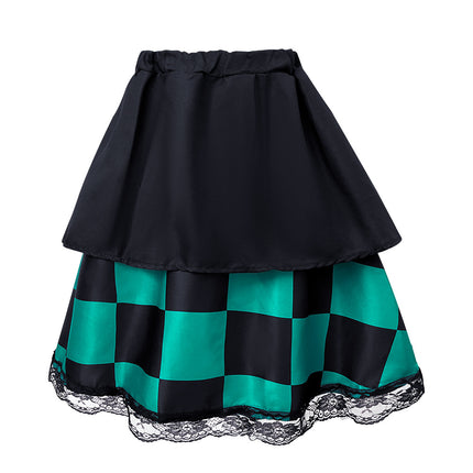 Spot Halloween Demon Slayer Anime Kamado Tanjiro Nezuko Cospaly Costume Japanese Kimono