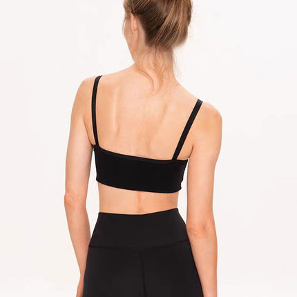Cross-border foreign trade Europe and the United States rainbow color sexy gathered underwear sports bra vest yoga clothing suit fitness pants