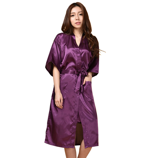 Bronzing Printing Mother of the Bride Long Cardigan Gown Bride Mother Wedding Makeup Morning Gown