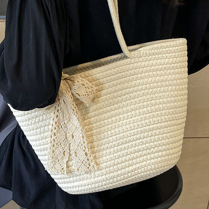 Woven Cotton Tote / Sac Tressé Coton