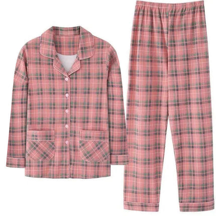 Double Pocket M-4XL100 Pure Cotton Extra Large Size Pajamas Women's Spring and Autumn Long Sleeve Moon Clothing Home Suit