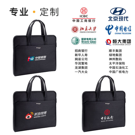 Wholesale Fengyi 8607 Large-Capacity Office Handbag Information File Bag Business Bag with Customizable Logo