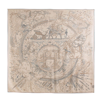 New Style Women's Silk Wool Scarf, Retro Printed Square Scarf, Sun Protection and Warm Neck Scarf, Dual-Use Decorative Scarf