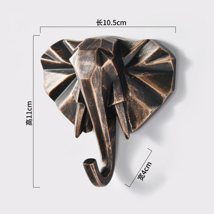 Creative Animal Clothes Hook Punch-free Deer Head Decoration Paste Clothes Hook Wall Coat Hook Door Rear Key Rack
