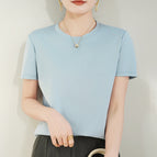 Round neck baby blue / S