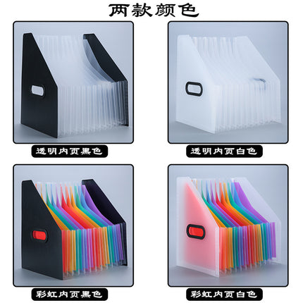 Oblique organ folder multi-layer paper storage bag Book organ bag wholesale