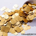 15mm side hole [small package 10g, about 100 pieces] / Bx19 matte gold