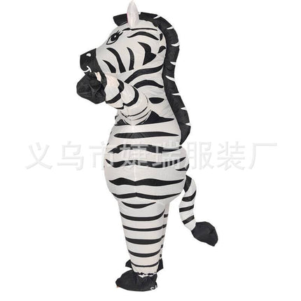 Cross-Border Popular Halloween Creative Cartoon Toys Party Activities Cute Animal Props Hippo Inflatable Costumes