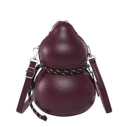 2025 New Wine Gourd Bag Pure Color Niche Design Shoulder Bag Ins Trendy Brand Personalized Fashion Crossbody Bag