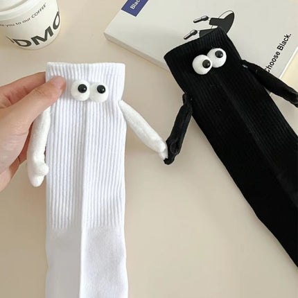 [in stock and fast delivery] Amazon temu AliExpress Cross-border Special for Embroidery Eye Holding Socks Magnetic Lovers Socks